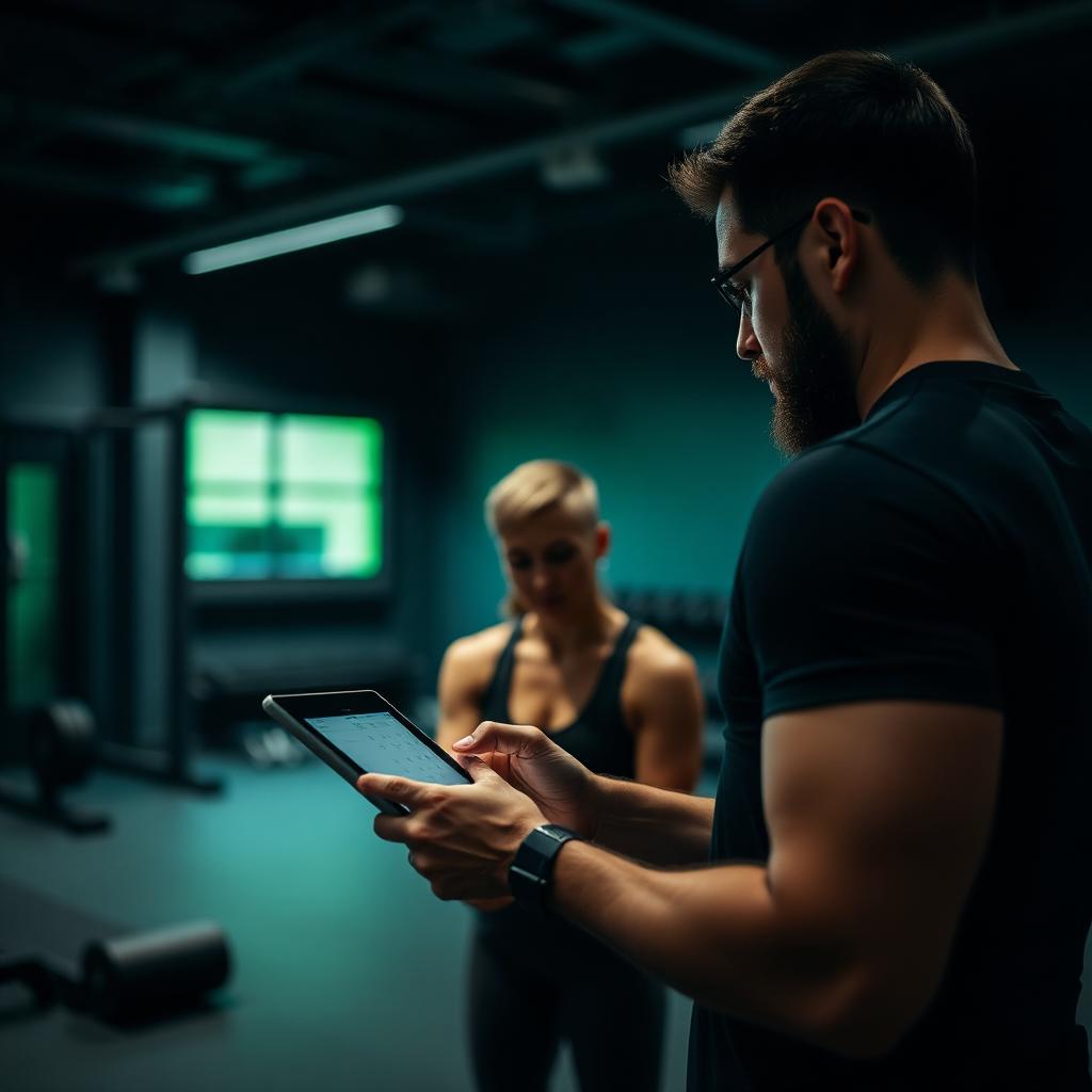 مدرب بيجهز برنامج على تابلت